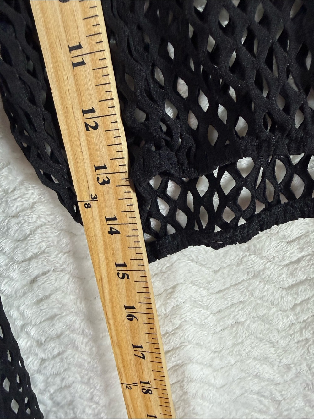 Black Cropped Fishnet Hoodie so fun 🤩 - Picture 8 of 9